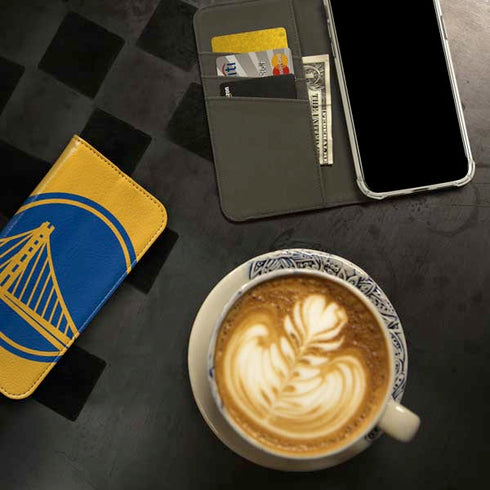 NBA Golden State Warriors Large Logo iPhone 15 Pro Max Folio Case